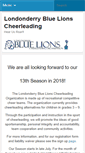 Mobile Screenshot of londonderrybluelions.com